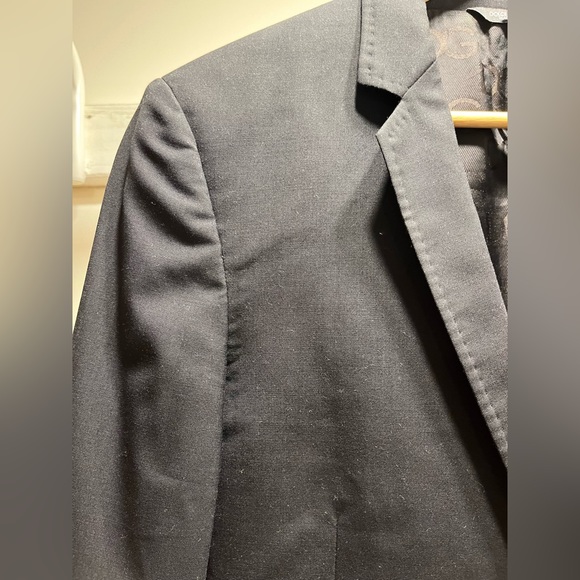 DOLCE & GABBANA men’s virgin wool and silk jacquard midnight black blazer sz 48 - Picture 8 of 16